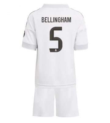 Real Madrid Jude Bellingham #5 Hjemmebanetrøje Børn 2025-26 Kortærmet (+ Korte bukser)